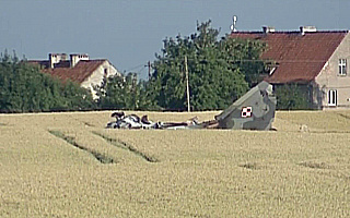 Katastrofa myśliwca MiG-29 pod Pasłękem. Pilot nie przeżył. Do tragedii doszło w trakcie wykonywania nocnych lotów
